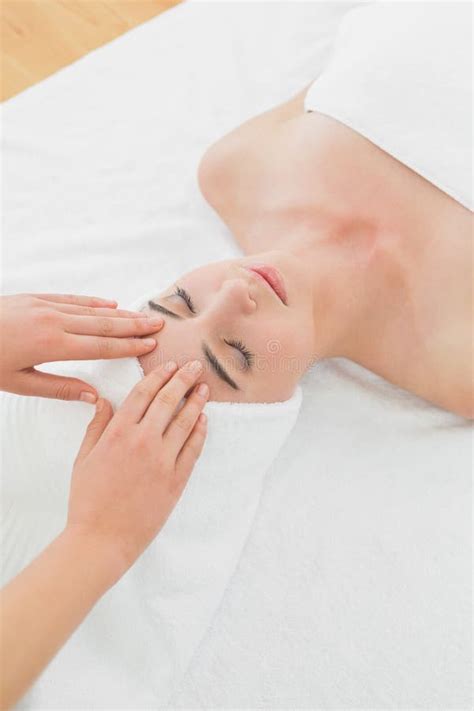 Hands Massaging Woman S Face At Beauty Spa Stock Image Image Of Therapy 2024 35028527