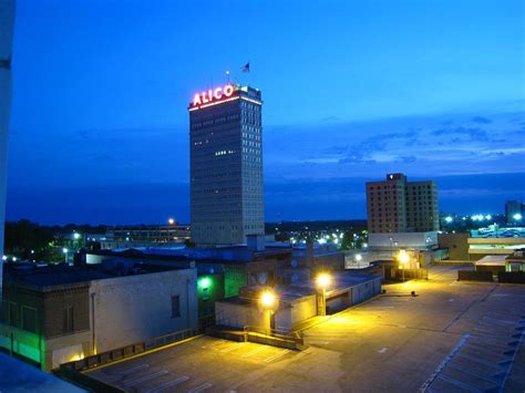 Late Evening Picture Of The Alico Building Waco