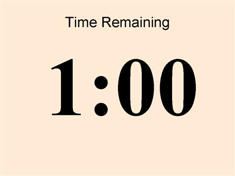 1 Minute Countdown Clock 