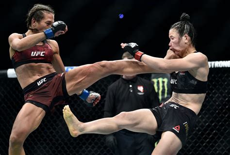 The highly anticipated showdown was first reported by mmafighting on monday.the bout between zhang and jedrzejczyk has been in the works for some time after ufc. Weili Zhang and Joanna Jedrzejczyk both looked disfigured ...