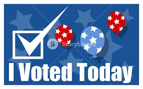 Free Download I Voted Today Election Day Vector Background Royalty Free
