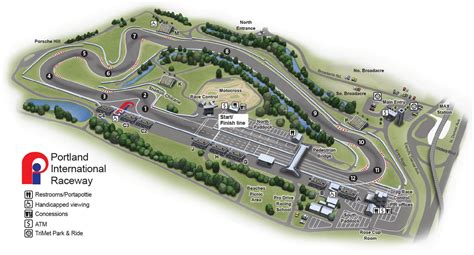 Portland International Raceway Track Map