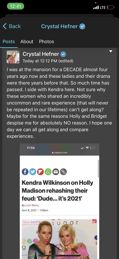 Crystal Hefner Claims Holly Madison And Bridget Marquardt Despise Her As She Sides With Kendra