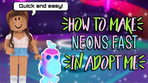 How To Make Neon Pet Fast In Adopt Me Quick And Easy Its Cxco Twins