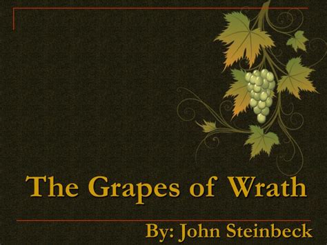 Ppt The Grapes Of Wrath Powerpoint Presentation Free Download Id