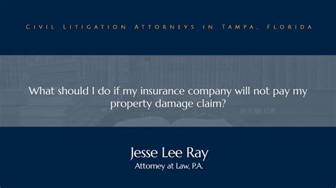 What Should I Do If My Insurance Company Will Not Pay My Property