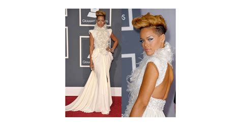 Rihanna In Elie Saab Couture At 2010 Grammy Awards 2010 01 31 182432