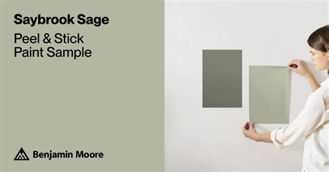 Saybrook Sage Paint Sample By Benjamin Moore HC 114 Peel Stick