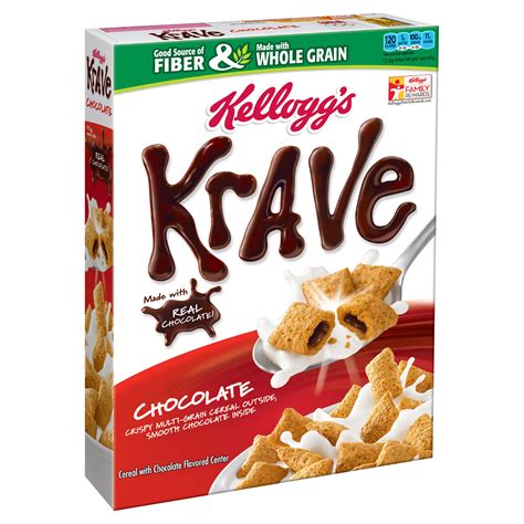 kellogg s krave chocolate cereal 11 4 ounce pack of 4 cold breakfast cereals