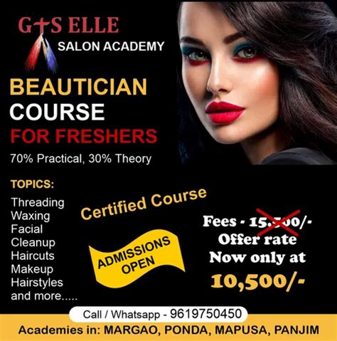 Beauty Parlour Classes For Ladies In Margao