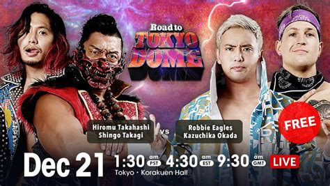 Resultados De Njpw Road To Tokyo Dome Martes De Diciembre De