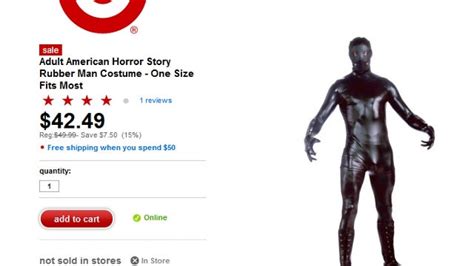 Target Casually Enters The Bondage Suit Business With American Horror Story Rubber Man Costume