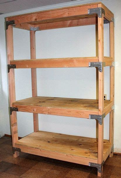Diy 2x4 Shelving Unit Garage Storage Shelves Diy Wood Shelves Pallet