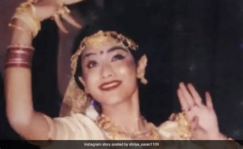 A Rare Pic Of Actress Shriya Saran Dancing At Her Schools Annual Day