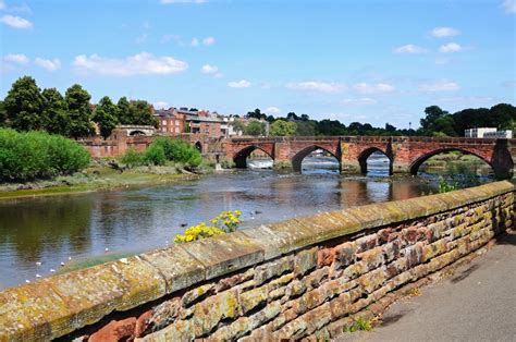 Old Dee Bridge And River Dee Chester License Download Or Print For