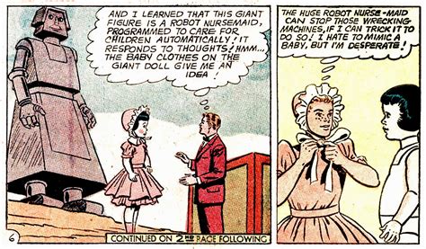 Misfit Robot Daydream Jimmy Olsen Disguises Himself As A Baby Girl