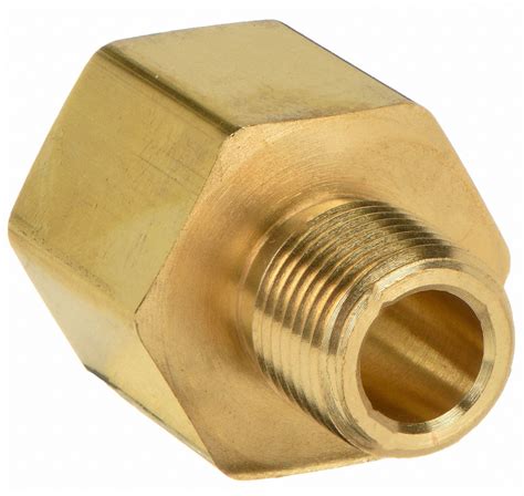 Parker Reducing Adapter Brass 18 In X 116 In Pipe Size Female Npt