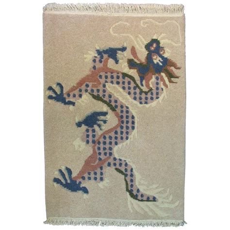 Antique Tibetan Dragon And Phoenix Carpet At 1stdibs