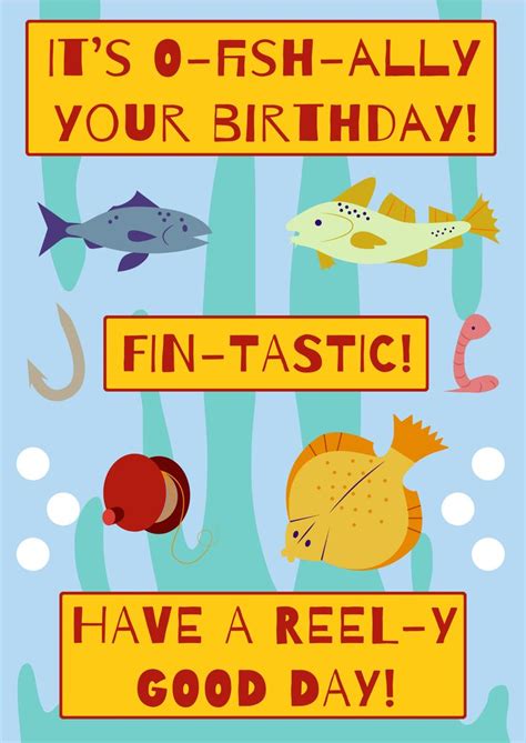 Fishing Birthday Card Fishing Birthday Cards Fishing Birthday