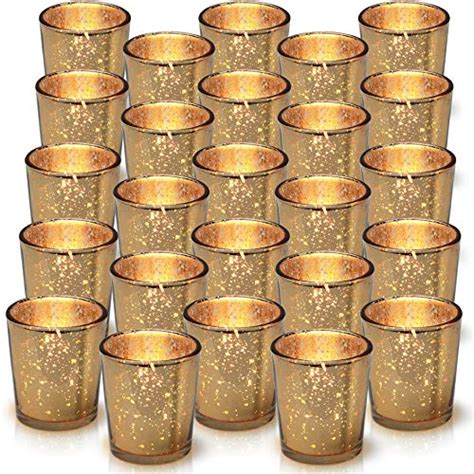 Top 10 Gold Mercury Glass Votives Bulk Tea Light Candle Holders