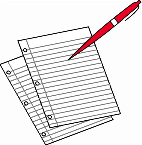 Pen And Paper Writing Clipart Clipground