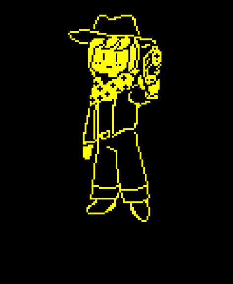 I made a clover battle sprite! In my head instead of humans being black