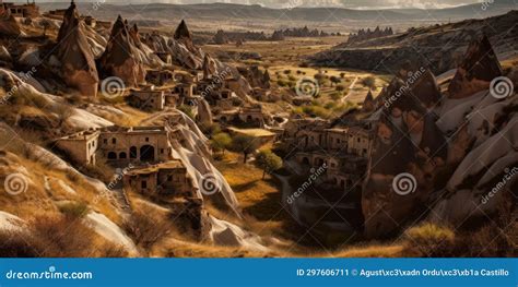 Aerial View Over Cappadocia In Central Turkey Stock Image Image Of