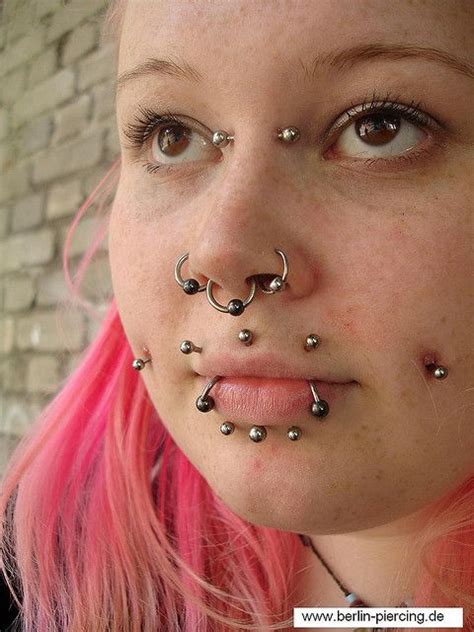 Steel Face By Piercing Berlin By Byxe Via Flickr Piercings For Girls Crazy Piercings