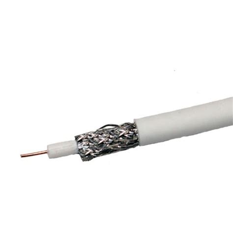 Rg59 Miniature Coaxial Cable White Lszh Price Per 100m Reel