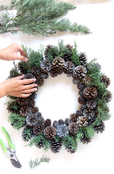 Beautiful Fast And Easy Diy Pinecone Wreath Improved Version A Piece