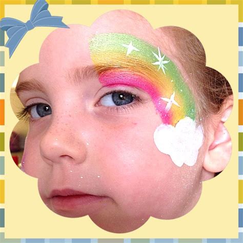 Easy Rainbow Face Paint Design Rainbow Face Paint Face Painting