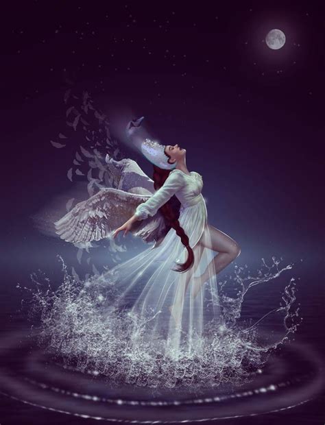 Swan Girl By Jasminira On Deviantart Fantasy Art Women Angel