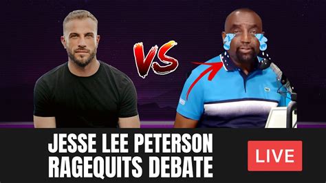 Jesse Lee Peterson Ragequits Debate After Being Confronted Youtube