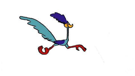 How To Draw Road Runner Looney Tunes Youtube