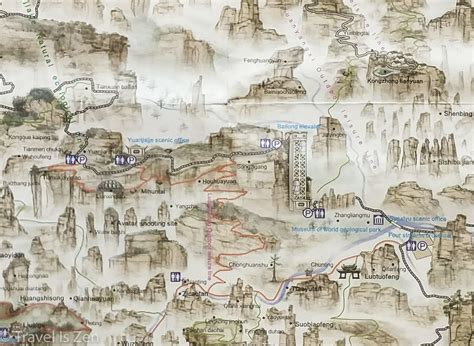 Three Day Hiking Guide And Maps To Chinas Zhangjiajie 张家界 National
