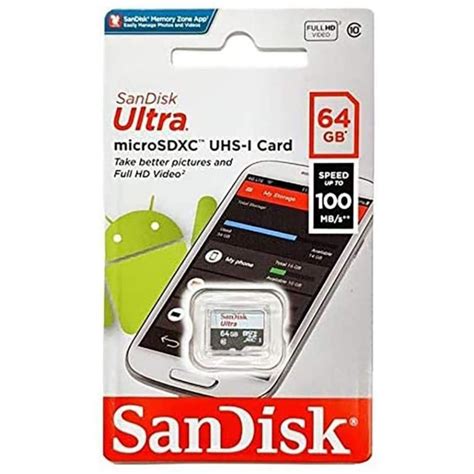 Sandisk Ultra 64gb 100mbs Microsdxc