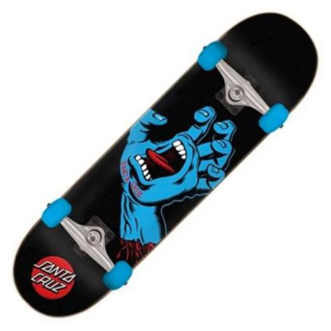 Santa Cruz Skateboards Screaming Hand Black Complete Skateboard 80