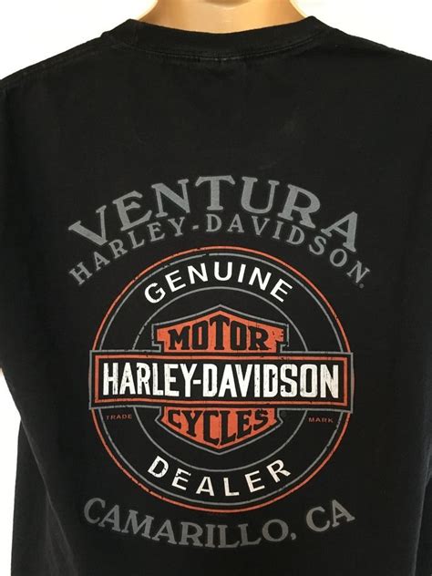 Harley Davidson Ventura Camarillo Ca Black Heavy Weight Cotton Pocket