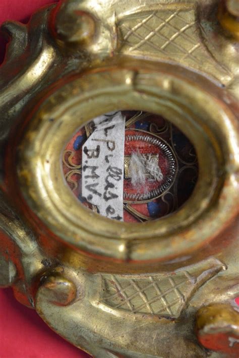 Shrine Rеликвия Relikt Relic Reliquary Cappillis And Veil Blessed