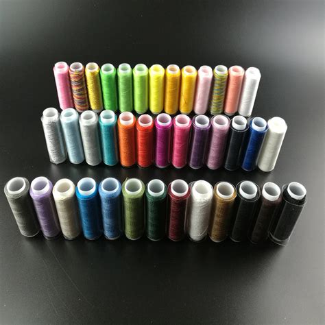 Spools Multi Colors Threads Overlocking Polyester Sewing Maching Thread
