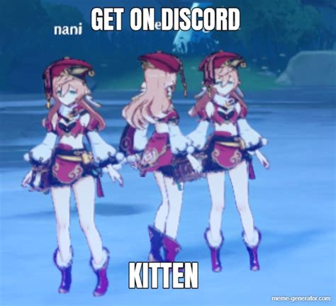 Get On Discord Kitten Meme Generator