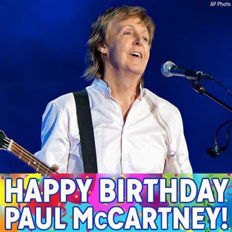 Paul Mccartneys Birthday Celebration Happybdayto