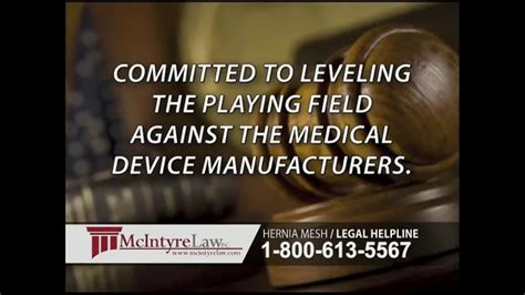Mcintyre Law Pc Tv Commercial Hernia Mesh Ispottv