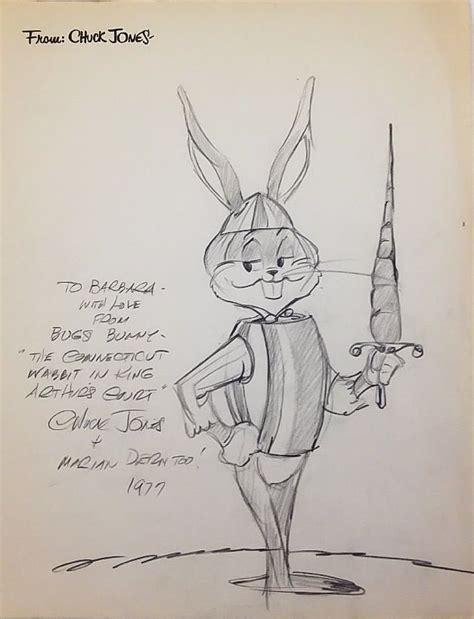 Chuck Jones Bugs Bunny Drawing