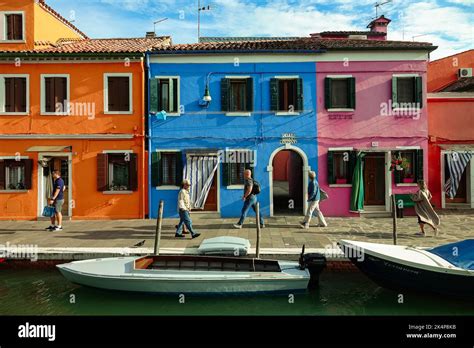 The Island Of Burano Burano Is One Of The Islands Of Venice Famous