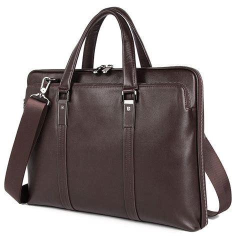 Business Genuine Leather Bags Male Office Handbags Real Cow Leather Men