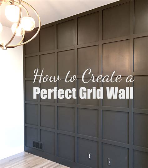 Tutorial for Creating a Perfect Grid Wall - Welsh Design Studio