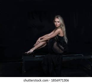 Portrait Beautiful Nude Woman Bending Over Stock Photo Shutterstock