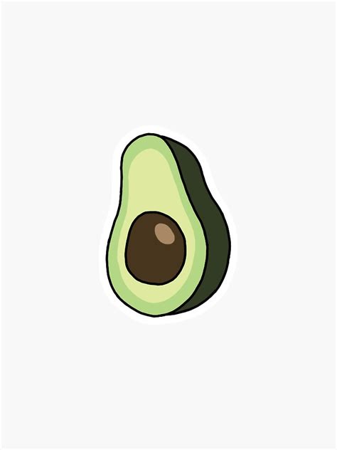 Avocado Sticker Sticker By Sfcox07 Redbubble