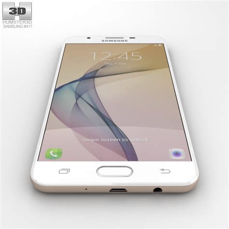 Samsung Galaxy J7 Prime Gold 3d Model Hum3d
